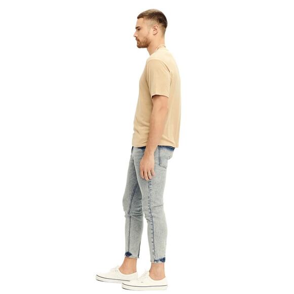 RETROFETE SER.O.YA Diego Tapered Cropped Men’s Jeans Arlo Blue Size 30x27 NEW - Picture 3 of 12